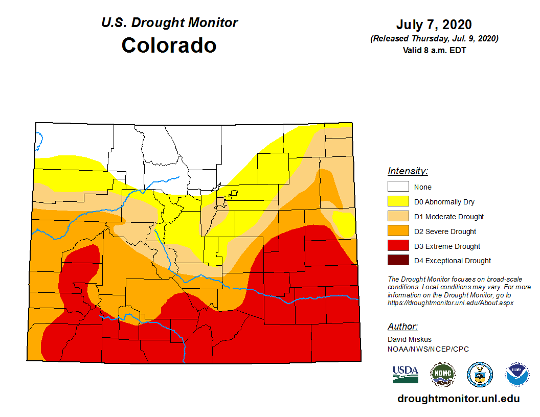 Record High and Low Set at Alamosa on July 10 2020
